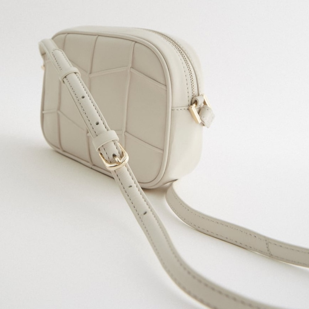 Geometry leather Crossbody bag